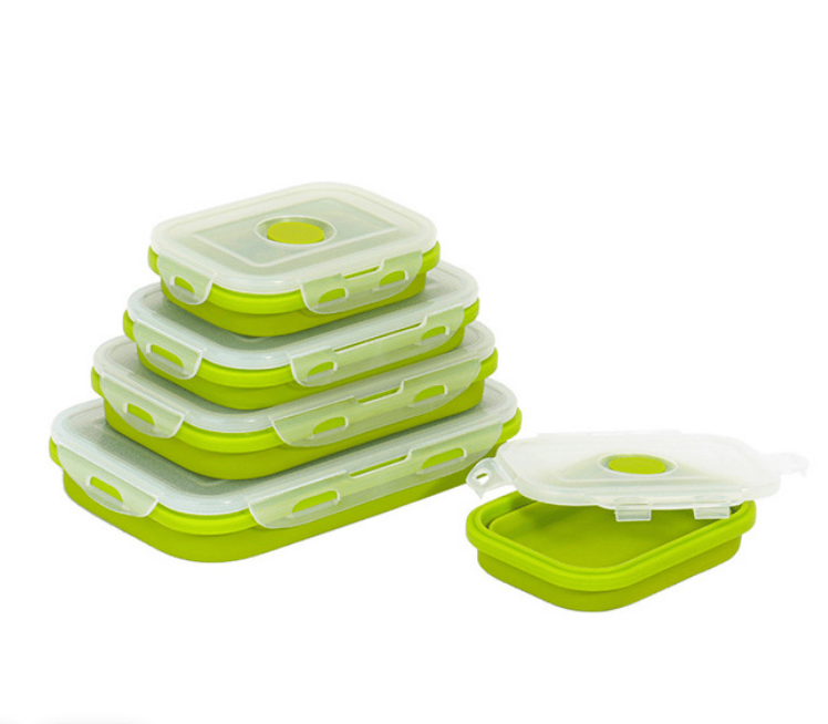 Reusable Pizza Storage Container with Microwavable Serving Trays - Adjustable Pizza Slice Container to Organize & Save Space - BPA Free, Microwave, & Dishwasher Safe