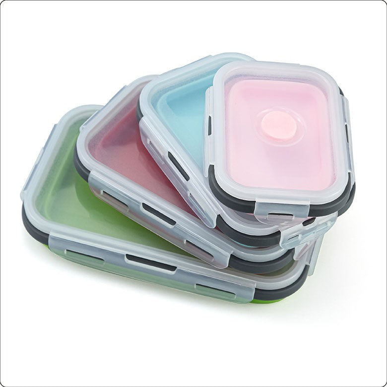 Reusable Pizza Storage Container with Microwavable Serving Trays - Adjustable Pizza Slice Container to Organize & Save Space - BPA Free, Microwave, & Dishwasher Safe